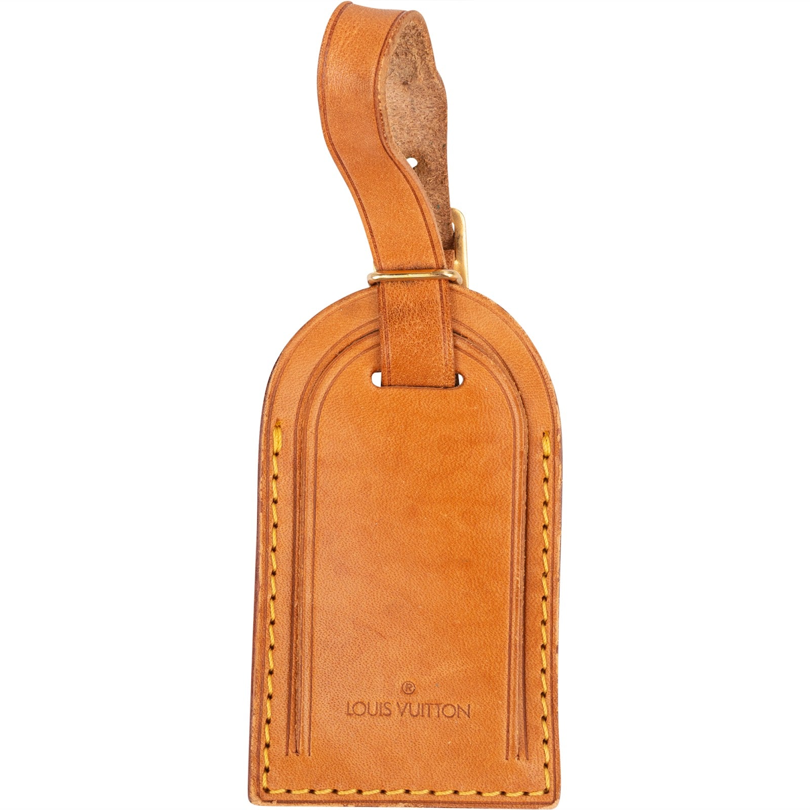 [🔄️B10 / F33] Louis Vuitton Vachetta Leather Luggage Tag - vintageandkickz