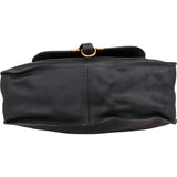 Chloé Black Grained Calfskin Marcie Satchel Handbag