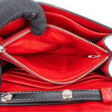Prada Saffiano Vernice Leather Small Flap Crossbody Bag