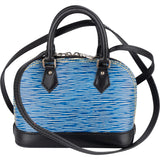Louis Vuitton Blue Epi Leather Alma Nano Crossbody Bag - vintageandkickz