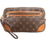 Louis Vuitton Canvas Monogram Marly Dragonne Clutch