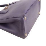 Prada Purple Saffiano Leather Galleria Handbag