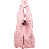 Bottega Veneta Pink Intrecciato Leather Hobo Shoulder Bag