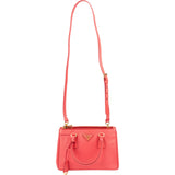 Prada Pink Saffiano Leather Small Galleria Handbag