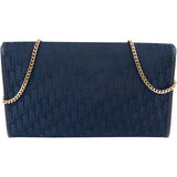 Christian Dior Oblique Monogram Canvas Jacquard Vintage Flap Shoulder Bag