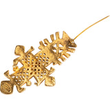 Chanel Golden CC Vintage Cross Brooch