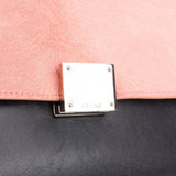 Céline Tricolor Leather Pony Hair Trapeze Handbag
