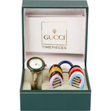 Gucci Sherry Line Gold Tone Change Bezel 11/12.2 Women Watch