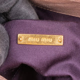 Miu Miu Vitello Lux Leather Bow Small Satchel Handbag
