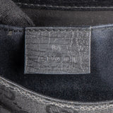 Gucci Monogram GG Black Horsebit Chain Pochette  Handbag