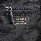 Prada Black Tessuto Nylon Triangle Backpack