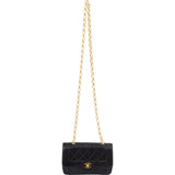 Chanel Quilted Lambskin 24K Gold Single Flap Crossbody Bag