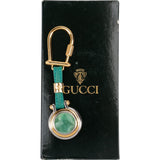Gucci Monogram Vintage GG Emblem Stone Keychain Key Holder