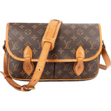 Louis Vuitton Canvas Monogram Gibeciere MM Crossbody Bag