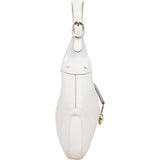 Gucci White Leather Jackie Shoulder Bag - vintageandkickz