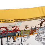 Hermès Les Merveilles de la Vapeur Silk Carre 90 Scarf Tuch