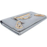 Balenciaga Blue Leather Classic City Wallet