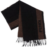 Fendi Wool Striped Scarf Schal