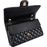 Chanel Quilted Lambskin Medium Double Flap Shoulder Bag