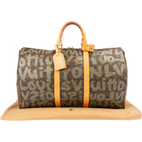 Louis Vuitton Limited Monogram Graffiti Canvas Keepall 50 Travel Bag