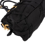 Prada Black Tessuto Gauffre Satchel Handbag