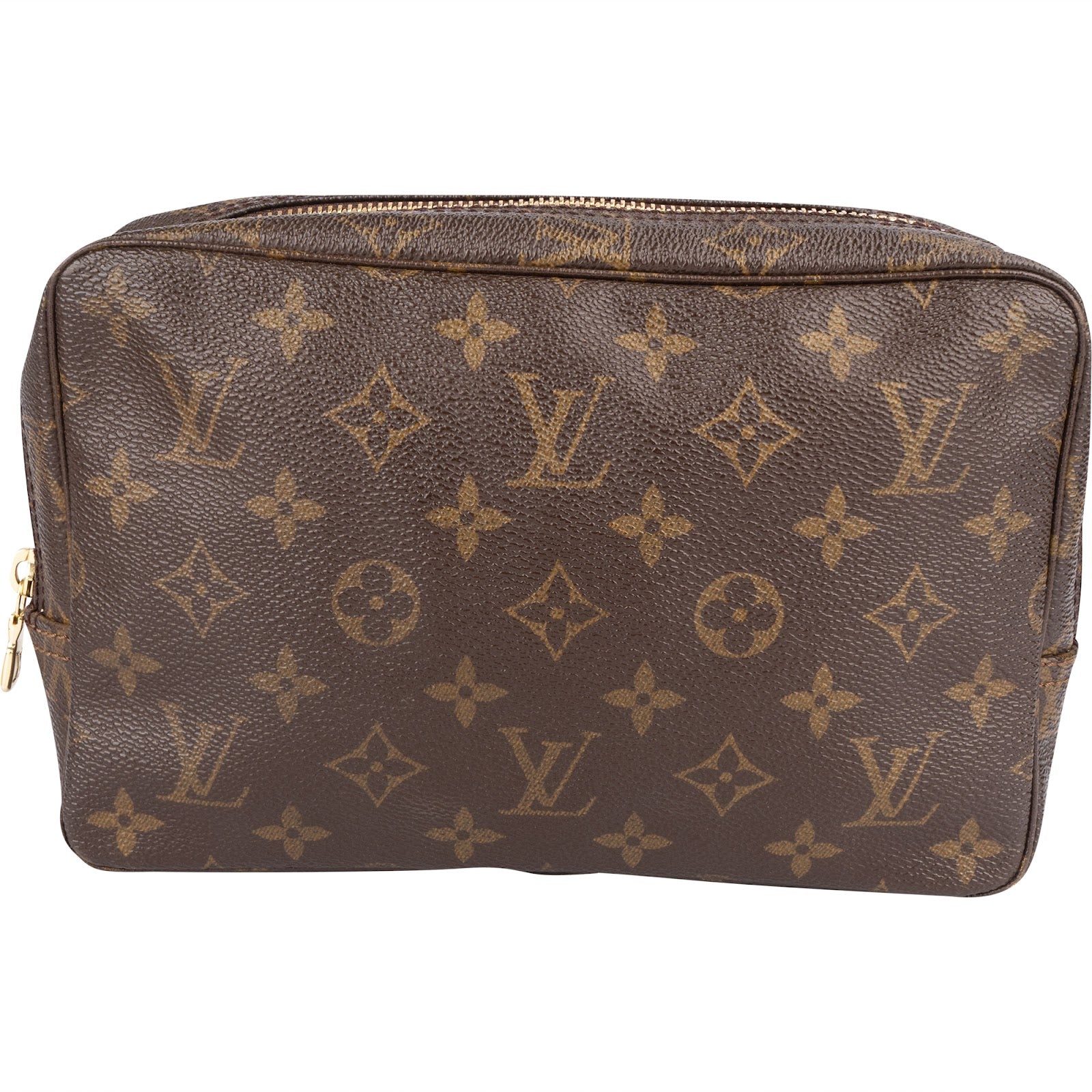 Louis Vuitton Canvas Monogram Trousse Toilette 23 Clutch - vintageandkickz