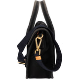 Prada Black Canapa Pattina Handbag