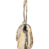 Valentino Leather Rockstud Striped Tote Shoulder Bag