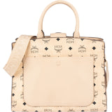 MCM Monogram Visetos Canvas Essential Studs Handbag