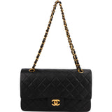 Chanel Quilted Lambskin 24K Gold Medium Double Flap Shoulder Bag