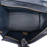 Céline Bicolor Suede Leather Trapeze Handbag
