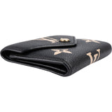 Louis Vuitton Black Leather Giant Monogram Empreinte Victorine Wallet