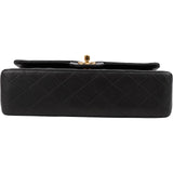 Chanel Quilted Lambskin 24K Gold Medium Double Flap Shoulder Bag