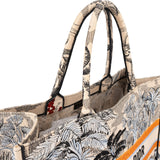 Christian Dior Embroidered Canvas Dioriviera Tropical Book Tote Handbag