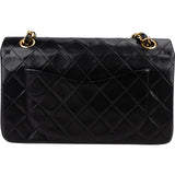 Chanel Quilted Lambskin 24K Gold Small Double Flap Shoulder Bag