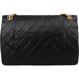 Chanel Quilted Lambskin 24K Gold Double Flap Shoulder Bag