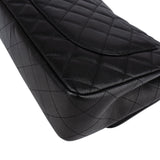 Chanel Quilted Caviar Leather Palladium Jumbo Singe Flap Crossbody Bag