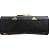 Gucci Grained Leather Padlock Bee Star Print Small Crossbody Bag