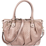 Gucci Metallic Microguccissima Leather Sukey Handbag