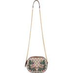 [🔄️B23 / F23] Gucci Monogram GG Supreme Embroidered Mini Chain Crossbody Bag - vintageandkickz