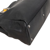 Fendi Black Leather Medium Peekaboo Handbag