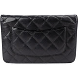 Chanel Quilted Caviar Leather Wallet On Chain Crossbody Bag