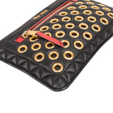 Miu Miu Quilted Leather Eyelet Crossbody Bag
