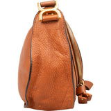 Chloé Grained Leather Marcie Saddle Zipper Crossbody Bag