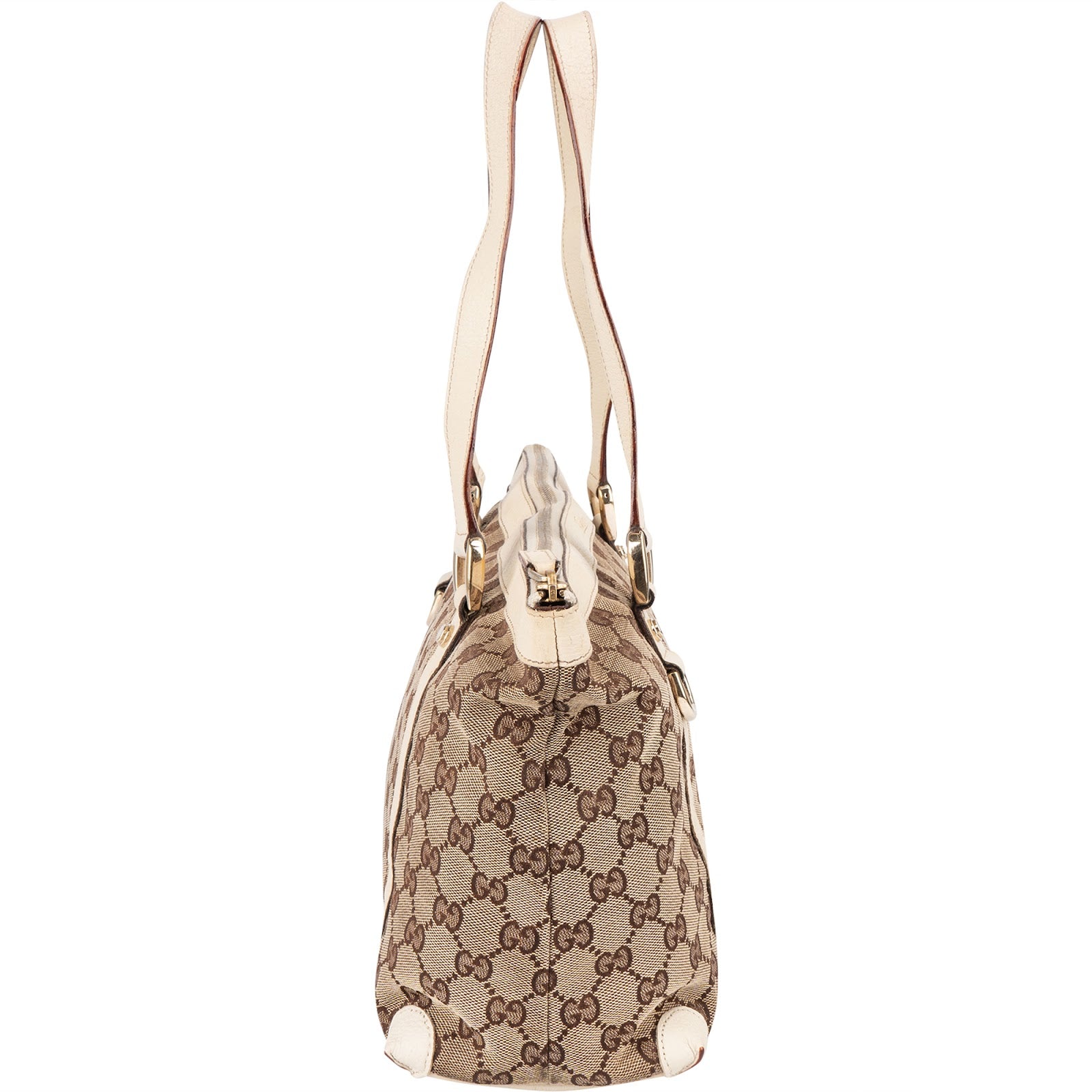 [🔄️B11 / F04] Gucci Monogram GG Canvas Abbey D-Ring Tote Shoulder Bag - vintageandkickz