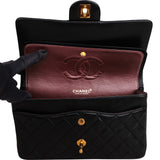 Chanel Quilted Lambskin 24K Gold Medium Double Flap Shoulder Bag