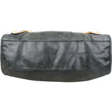 Balenciaga Dark Green Leather City Handbag