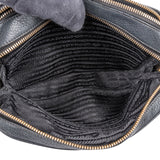 Prada Blue Vitello Daino Leather Camera Crossbody Bag