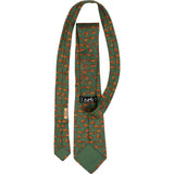 Hermès Dog Motif Pattern Silk Tie Krawatte