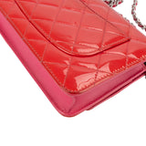 Chanel Quilted Patent Leather Wallet on Chain Crossbody Bag